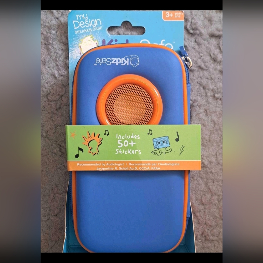Kidzsafe Blue and Orange Speaker Case